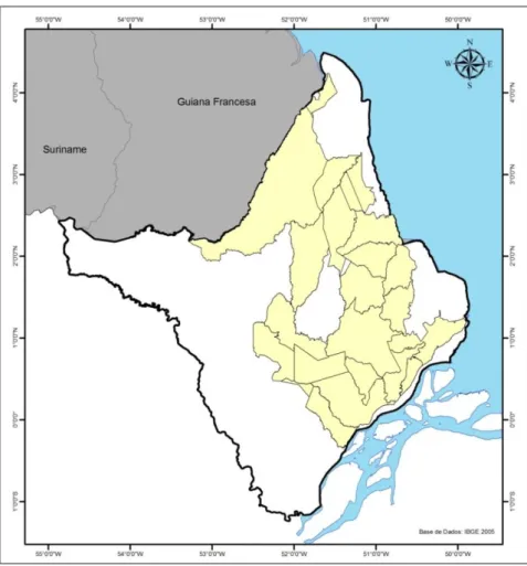 Figura 4- Glebas Federais no Estado do Amapá 