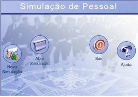 Figura 6. Interface principal da aplicalção SIMQP, versão 01/041231 