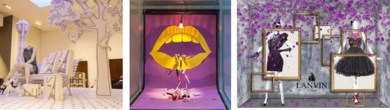 Figura 3 – Exemplos de Visual Merchandising(Pinterest, 2015) 