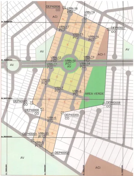 Figura 14 ‐ Localização dos pontos da RRCM   