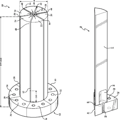 Figura 2.22 © Patente US8240202 B2 - Dinamómetro cilíndrico 6 segmentos. 