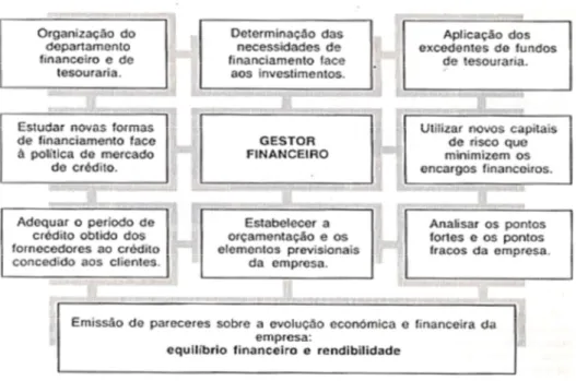 Fig. 6: As áreas de intervenção do Gestor Financeiro 