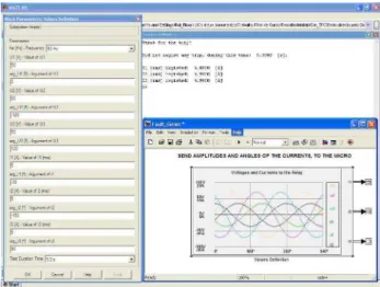 Fig. 4. One of the options of the program developed in matlab/simulink. 