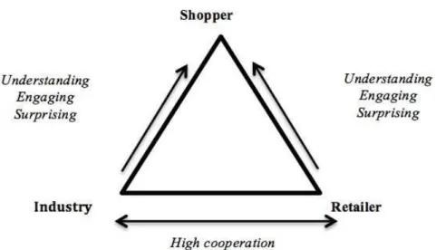 Figure 2 – Retail interface, industry and shopper 