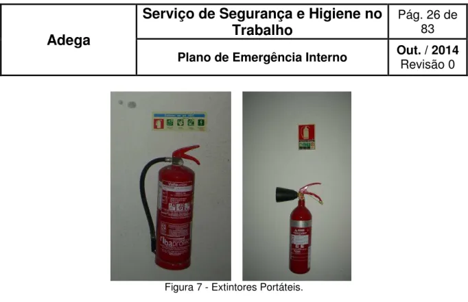 Figura 7 - Extintores Portáteis. 
