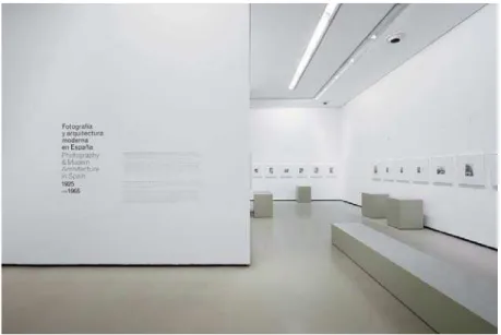Figure 4. A view of the exhibition ‘Photography and Modern  Architecture in Spain, 1925-65’, Madrid 2014