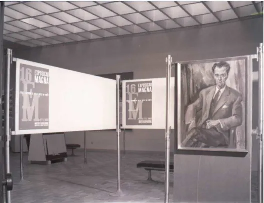 Figure 2. Photograph from the box of the Oporto School of  Fine Arts. Magna Exhibition, 1968