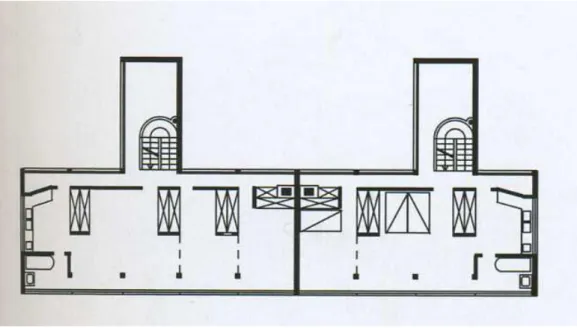 Fig. 06 – Planta do primeiro piso da Double House 
