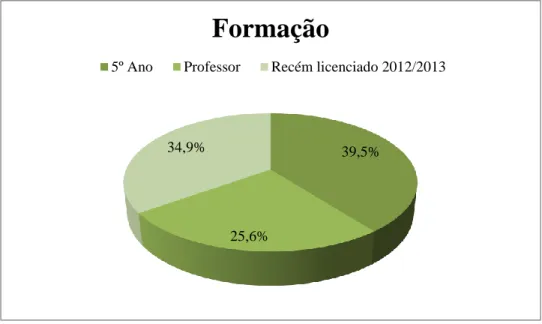 Gráfico 3: Caracterização dos indivíduos quanto à formação. 