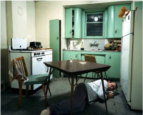Fig. 7: Insomnia, 1994. Transparência em caixa de luz. Dim: 167 x 237 cm. Vischer, T. &amp; Naef, H