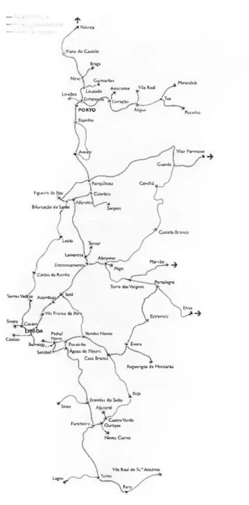 FIGURA 3.2 - Rede Ferroviária Nacional 