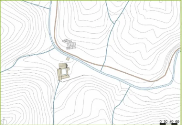 Fig. 2. Planta de Lorvão entre 1211e 1600