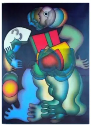 Figura 8 - José de Guimarães, Futebolista, 1980 