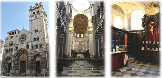 Figura 4.22 - Imagens da Basílica de S. Lorenzo e do hall de entrada para o Tesouro de S