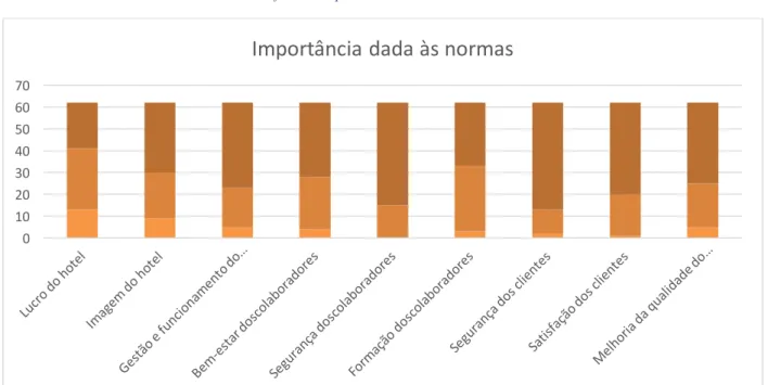 Gráfico 7 - Importância dada às normas 