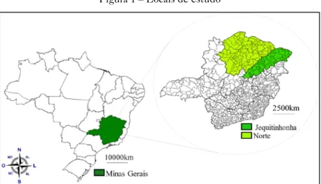 Figura 1 – Locais de estudo 