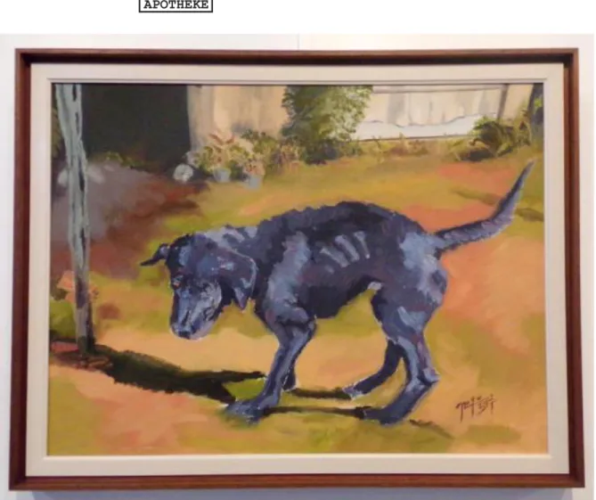 Figura 12 – Natã Felipe Ullmann, “Calor do Cão”, 42x56cm. Óleo sobre  tela, 2017. 