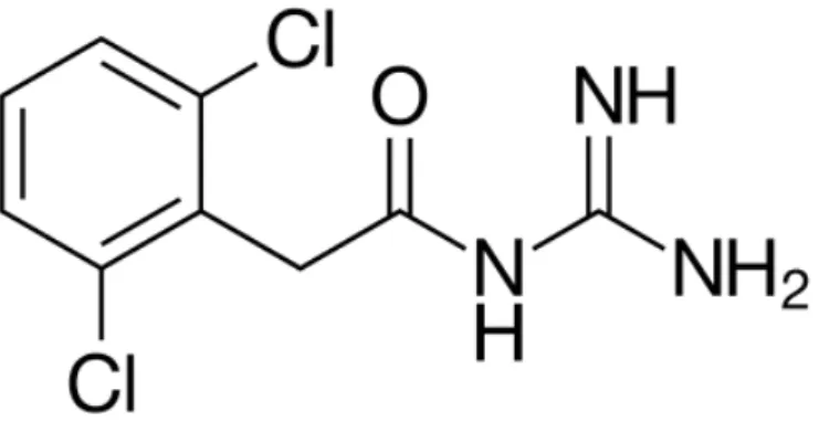 Figura 3 - Estrutura molecular da guanfacina 