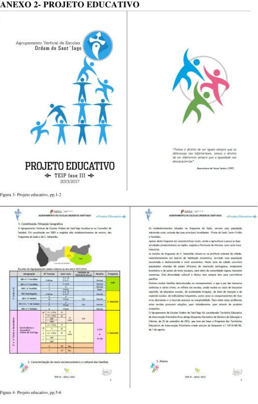 Figura 3- Projeto educativo, pp.1-2 