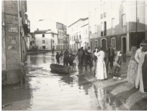 Figura 3  –  Inundação próximo à rotunda  Alves Redol, Moagem A Portuguesa à 
