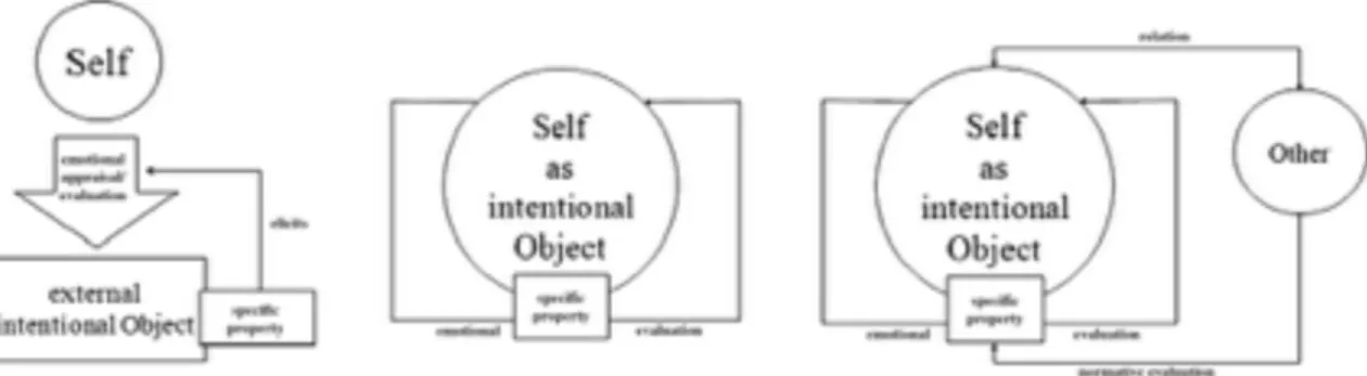 Figura 1: Representação da estrutura e funções das emoções auto-conscientes (Zinck, 2008, p