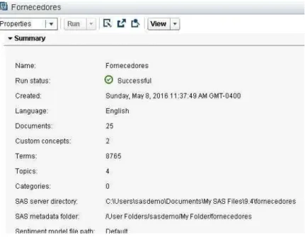 Figura 35. Análise às Políticas de Privacidade dos fornecedores - Propriedades  Fonte: Elaborado pelo autor 