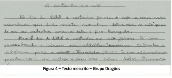 Figura 4  –  Texto reescrito  –  Grupo Dragões