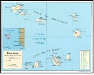 Figura 6 - Mapa de Cabo Verde. 