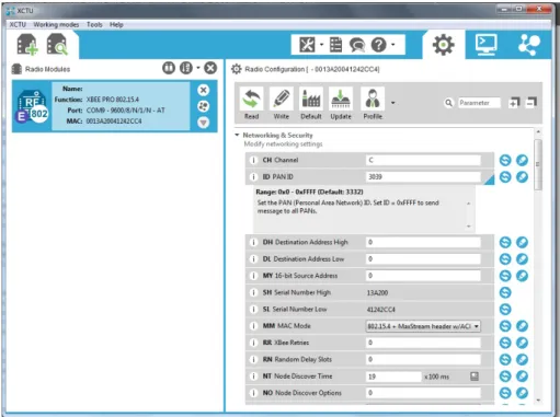 Figure 4.8: X-CTU Interface