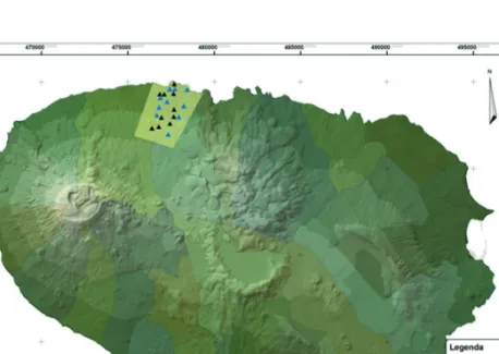 Figura 1- Localização do ensaio na ilha de Terceira   