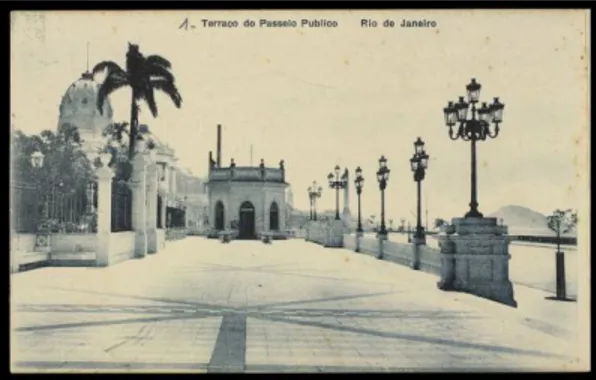 Figura 02: Ribeiro, A. Terraço do Passeio Publico: Rio de Janeiro [Iconográfico] 