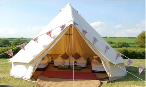 Figura 6 - Exemplo de Glamping: Tenda Sino  Fonte: https://goo.gl/9mrbep 