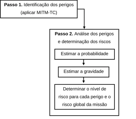 FIGURA 4: Etapas 1 e 2 do Processo de Avaliação e Gestão do RiscoPasso 1. Identificação dos perigos 