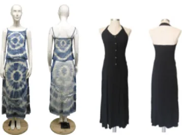 Figure 8: An example of modal garment and second hand garment kit to disassemble for reuse