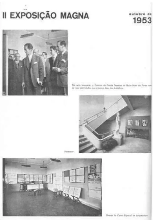 Figura 3. Imagem da página do Boletim “Arte  Portuguesa - Boletim da Escola Superior de Belas  Artes do Porto, n  2 e 3, anos lectivos 1951-52, 1952-o