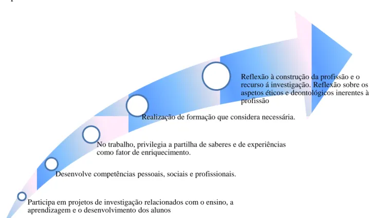 Figura 5 - Dimensão de desenvolvimento profissional (autora, 2013) 