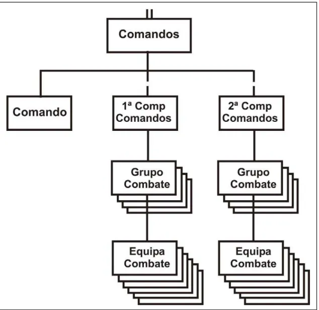 Figura D1 - Organograma do Batalhão de Comandos 