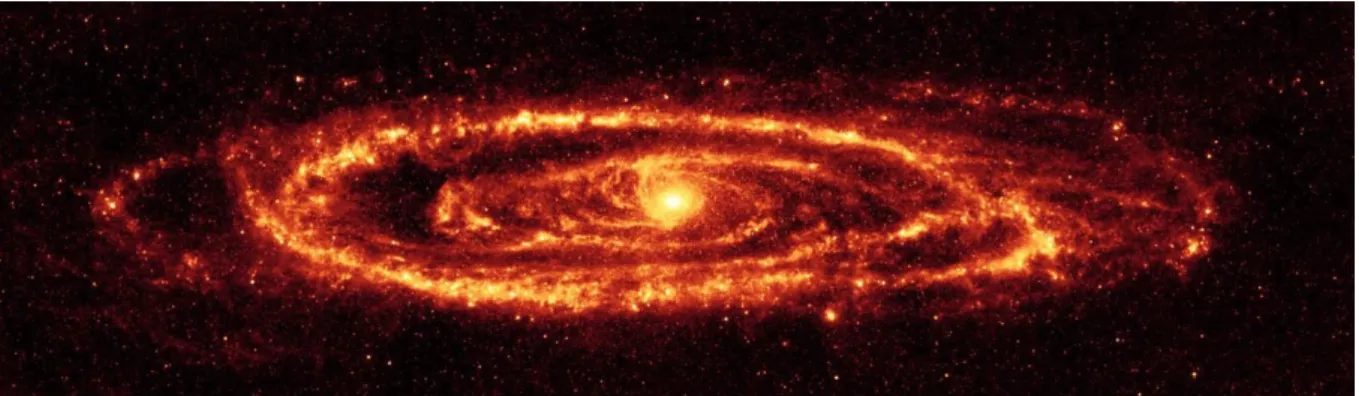 Figura 3. Galáxia de Andrômeda, imagem do Telescópio Espacial Hubble Fonte: NASA/JPL-Caltech/K