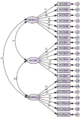 Fig. 2. Second tier measurement model 