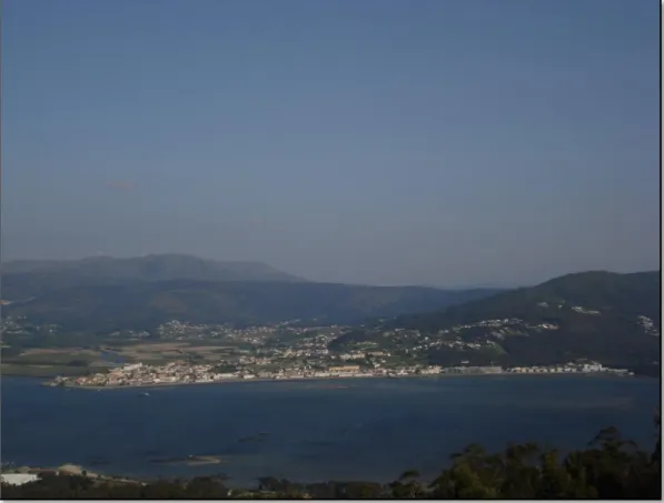 Figura 35 – Foz do rio Minho, vista desde o monte de Santa Tecla, Espanha, 2010. 