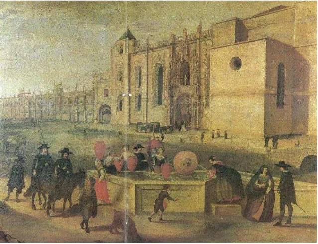 Figura 30 –  Vista do Mosteiro dos Jerónimos , Filipe Lobo.  (MOURA, Carlos – História da Arte em Portugal