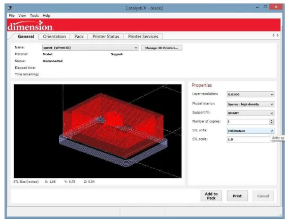 Figura 22  –  Driver da impressora 3D profissional 