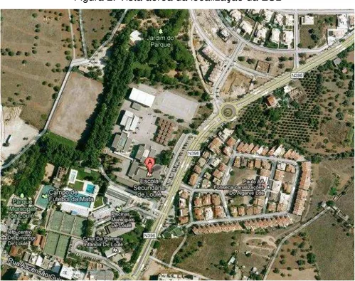 Figura 2. Vista aérea da localização da ESL 