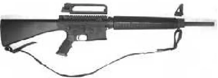 Fig. 13 - Espingarda de Assalto 7,62mm m/961 AR-10 