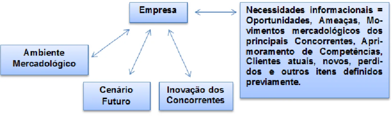 Figura 1 – Representação das Necessidades Informacionais com base na Organização  Fonte: elaborado pela autora