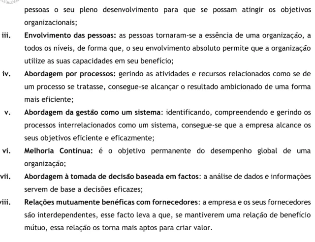 Fig. 7 - Ilustração dos princípios da qualidade. Fonte: SGS 32                                                  