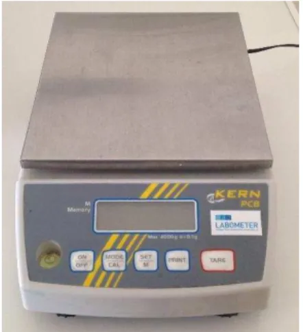 Figura 1. Balaça ( Kern PCB, Labometer ) utilizada para a calibração 