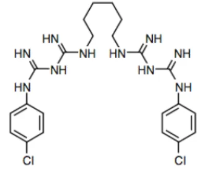 Figura 8 - Estrutura molecular de CHX. 