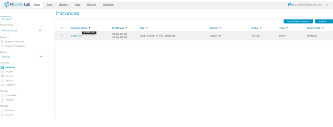 Figure 4.2: Instance Settings
