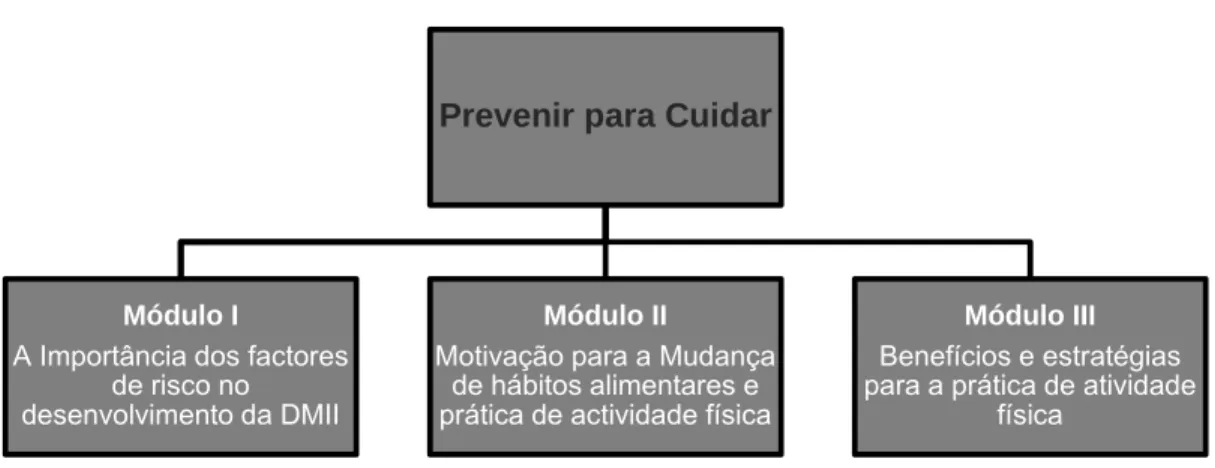 Figura 1 - Esquematização Prevenir para Cuidar Prevenir para Cuidar